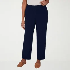 Alfred Dunner Classics Womens Mid Rise Soft Knit Pull-On Pant