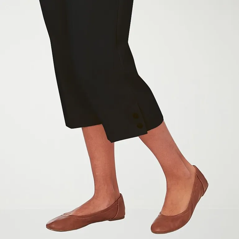 Alfred Dunner Classics Womens Straight Mid Rise Capri Pant