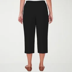 Alfred Dunner Classics Womens Straight Mid Rise Capri Pant