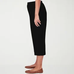 Alfred Dunner Classics Womens Straight Mid Rise Capri Pant