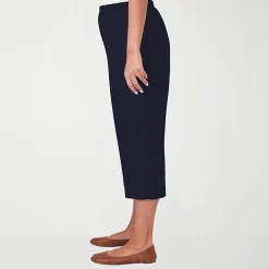 Alfred Dunner Classics Womens Straight Mid Rise Capri Pant