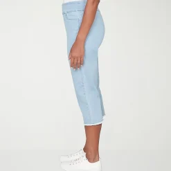 Alfred Dunner Classics Womens Mid Rise Capri Jean