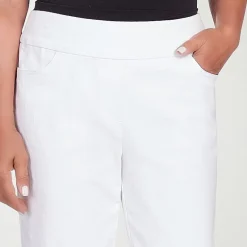 Alfred Dunner Classics Womens Mid Rise Capri Jean