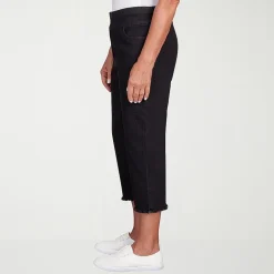 Alfred Dunner Classics Womens Mid Rise Capri Jean