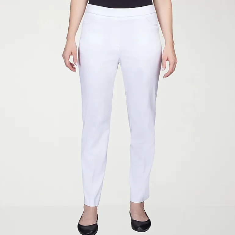Alfred Dunner Classics Womens Slim Pull-On Pant