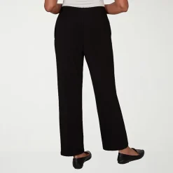 Alfred Dunner Classics Womens Mid Rise Soft Knit Pull-On Pant