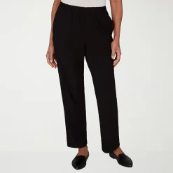 Alfred Dunner Classics Womens Mid Rise Soft Knit Pull-On Pant