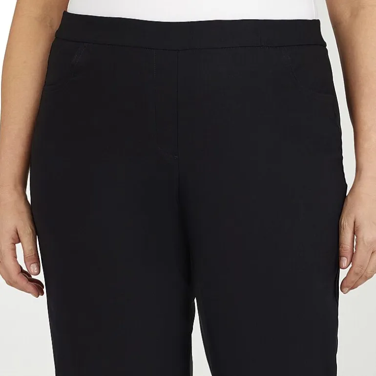 Alfred Dunner Classics Womens Plus Slim Pull-On Pants
