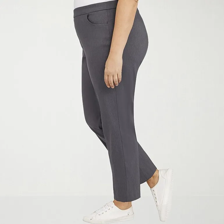 Alfred Dunner Classics Womens Plus Slim Pull-On Pants