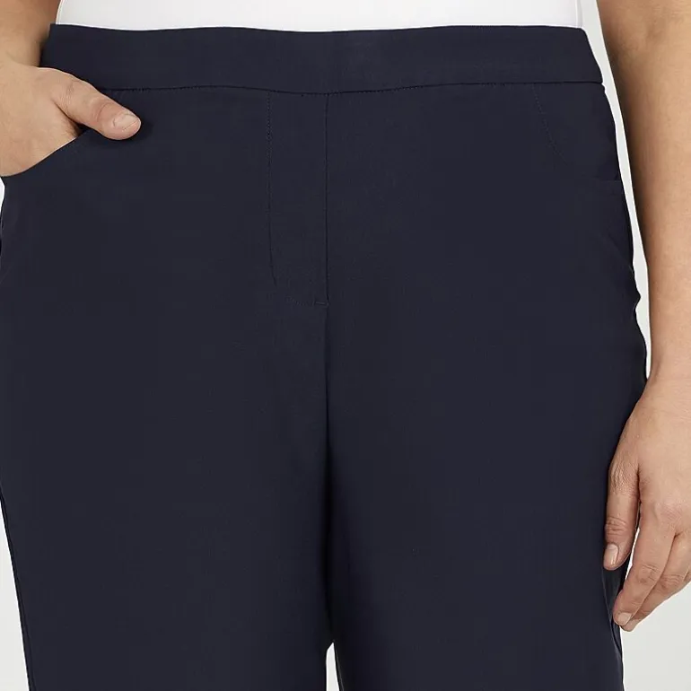 Alfred Dunner Classics Womens Plus Slim Pull-On Pants