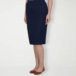 Alfred Dunner Classics Womens Mid Rise Pencil Skirt