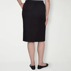 Alfred Dunner Classics Womens Mid Rise Pencil Skirt