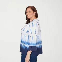 Alfred Dunner Classics Womens Plus Crew Neck 3/4 Sleeve T-Shirt
