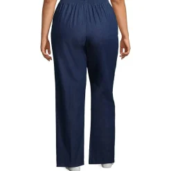 Alfred Dunner Classics Womens Mid Rise Stretch Fabric Straight Leg Jean