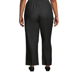 Alfred Dunner Classics Womens Mid Rise Stretch Fabric Straight Leg Jean