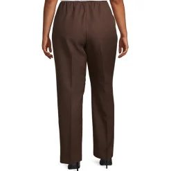 Alfred Dunner Classics Womens Plus Straight Pull-On Pants