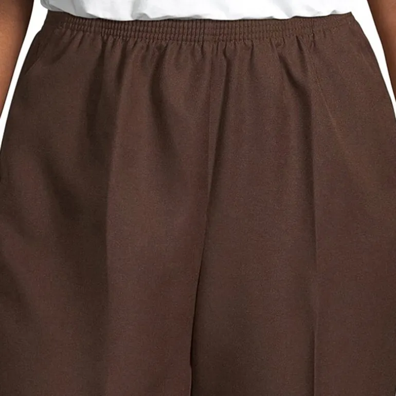 Alfred Dunner Classics Womens Plus Straight Pull-On Pants