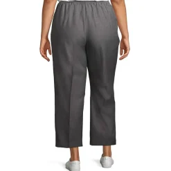 Alfred Dunner Classics Womens Plus Straight Pull-On Pants