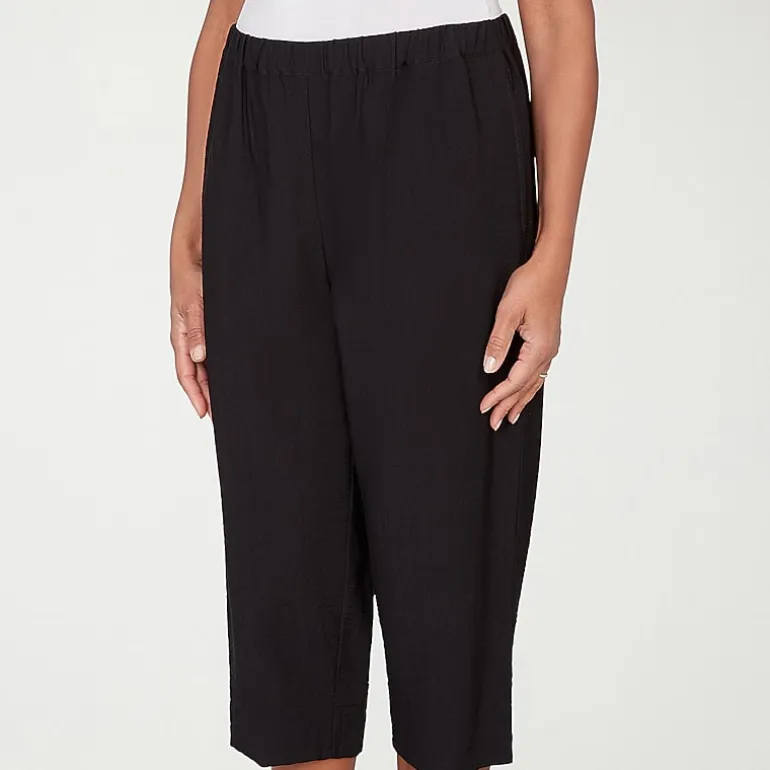 Alfred Dunner Crowd Pleaser Womens Straight Capri Pant