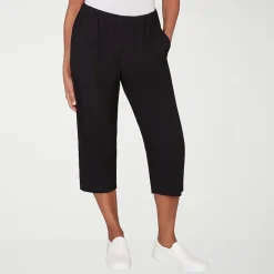 Alfred Dunner Crowd Pleaser Womens Straight Capri Pant