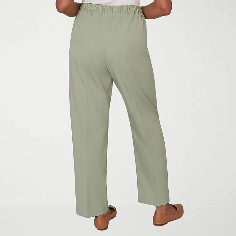 Alfred Dunner Indigo Girls Womens Mid Rise Pull-On Pant