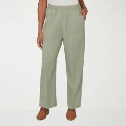 Alfred Dunner Indigo Girls Womens Mid Rise Pull-On Pant