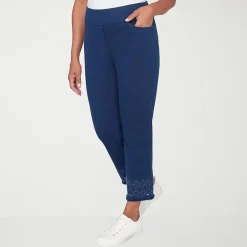 Alfred Dunner Mykonos Womens Straight Mid Rise Pull-On Pant