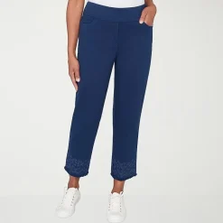 Alfred Dunner Mykonos Womens Straight Mid Rise Pull-On Pant