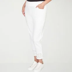 Alfred Dunner Mykonos Womens Straight Mid Rise Pull-On Pant