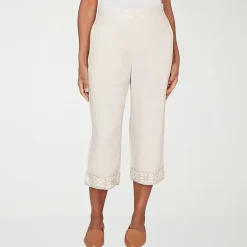 Alfred Dunner Natural Wonder Womens Straight Capri Pant