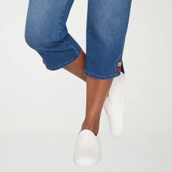 Alfred Dunner Port Side Womens Straight Capri Pant