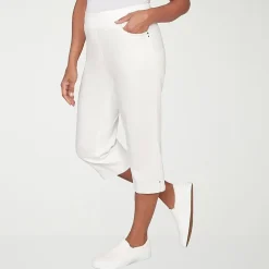Alfred Dunner Resort Living Womens Straight Capri Pant