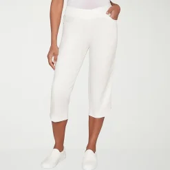 Alfred Dunner Resort Living Womens Straight Capri Pant