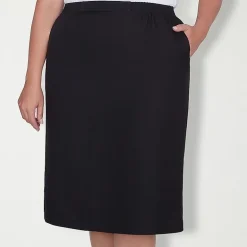 Alfred Dunner Suiting Womens Plus Pencil Skirt