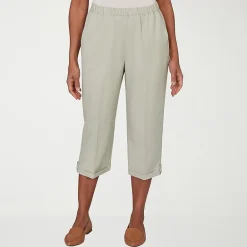 Alfred Dunner Vintage Charm Womens Straight Capri Pant