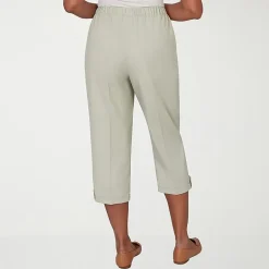 Alfred Dunner Vintage Charm Womens Straight Capri Pant