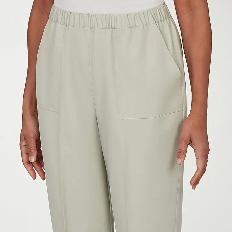 Alfred Dunner Vintage Charm Womens Straight Capri Pant