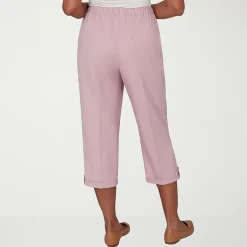 Alfred Dunner Vintage Charm Womens Straight Capri Pant