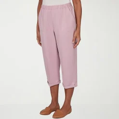 Alfred Dunner Vintage Charm Womens Straight Capri Pant
