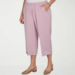 Alfred Dunner Vintage Charm Womens Plus Straight Capri Pant