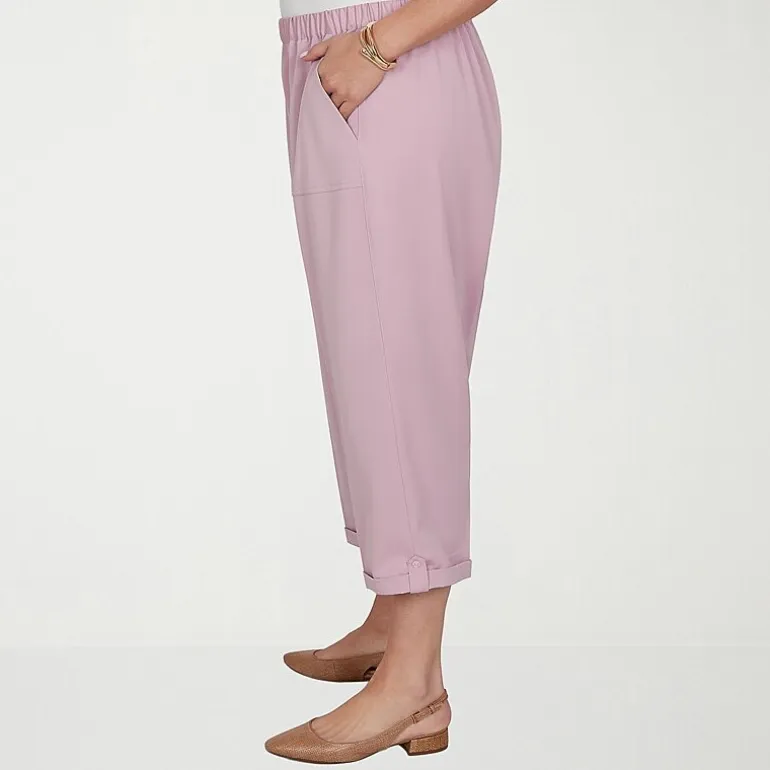 Alfred Dunner Vintage Charm Womens Plus Straight Capri Pant