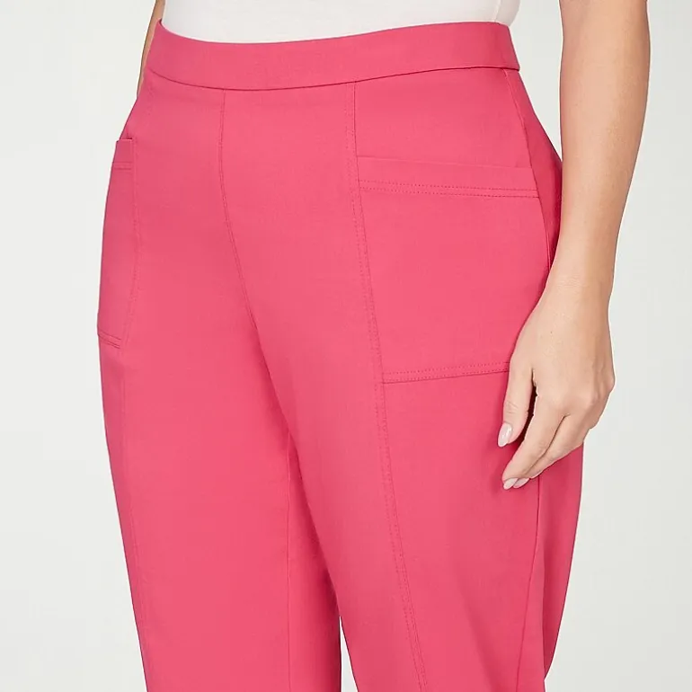 Alfred Dunner Womens Plus Straight Capri Pant