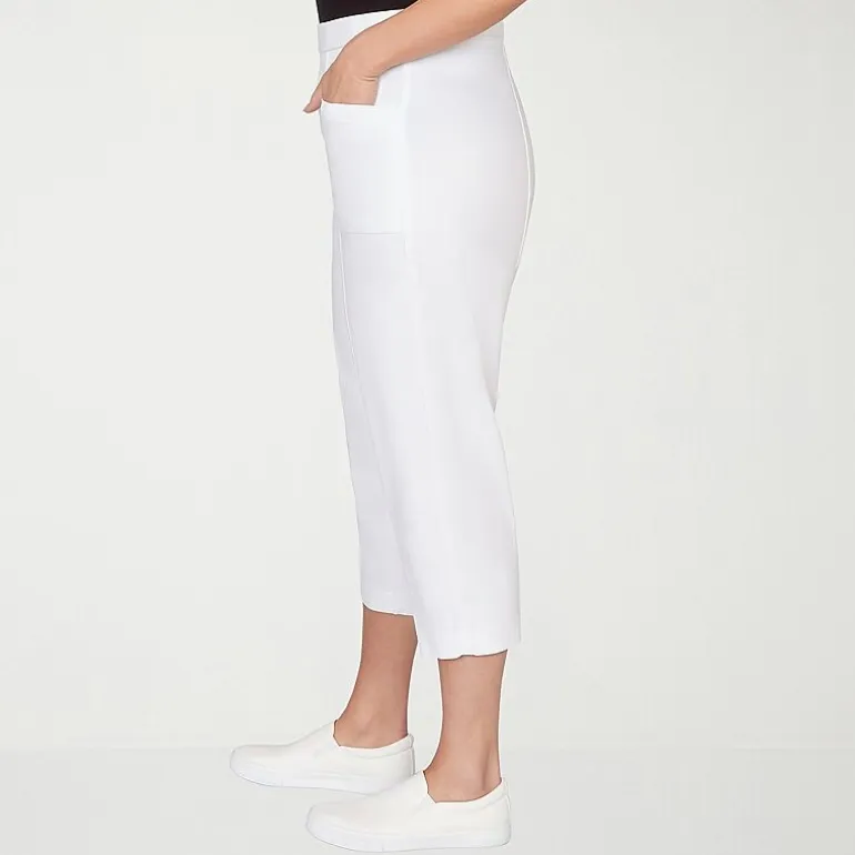 Alfred Dunner Womens Plus Straight Capri Pant