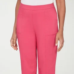 Alfred Dunner Womens Straight Capri Pant