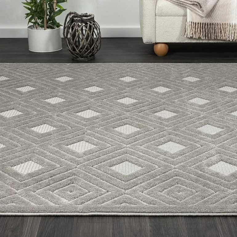 Alina Bel Geometric Indoor Outdoor Rectangular Area Rug