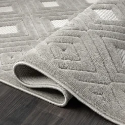 Alina Bel Geometric Indoor Outdoor Rectangular Area Rug