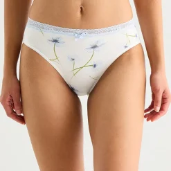 Ambrielle Cotton High Cut Panty