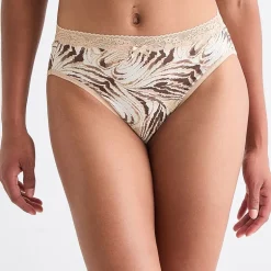 Ambrielle Cotton High Cut Panty