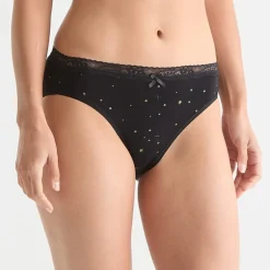 Ambrielle Cotton High Cut Panty