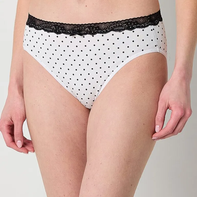 Ambrielle Cotton High Cut Panty
